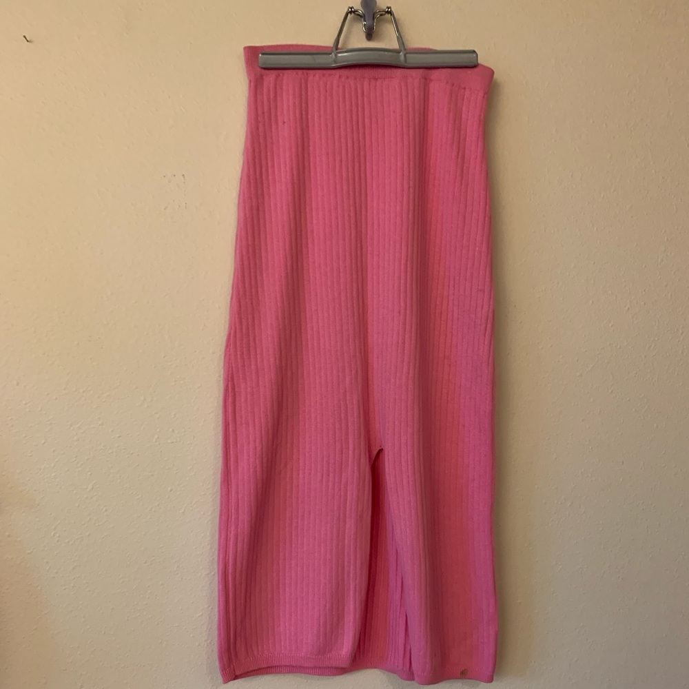 Free People pink skirt with slit